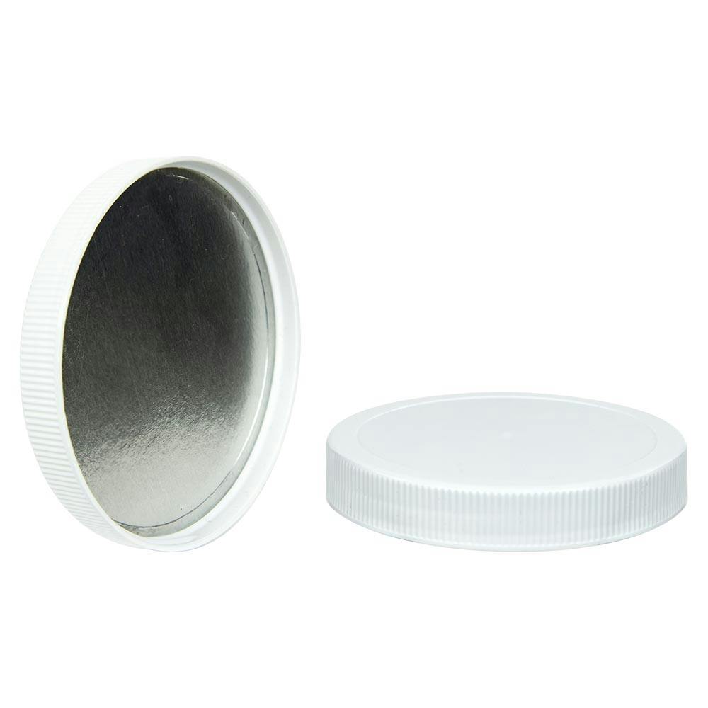 110/400 White Cap with Foil Induction Seal for PET & PVC Containers