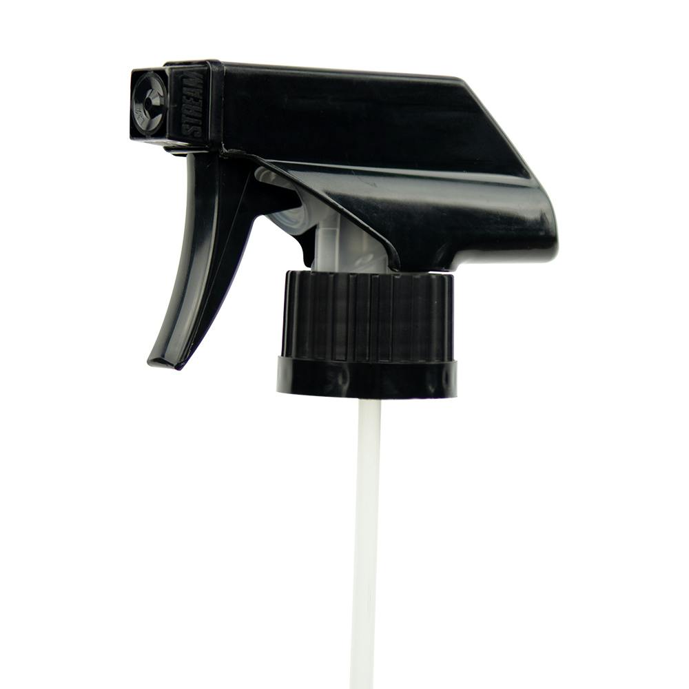 28/400 Black Polypropylene Ratchet Trigger Sprayer with 9-1/2" Dip Tube (Bottle Sold Separately)