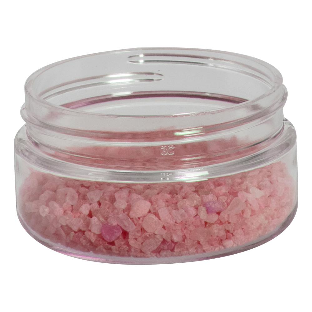2 oz. Clear PET Straight-Sided Round Jar with 58/400 Neck (Cap Sold Separately)