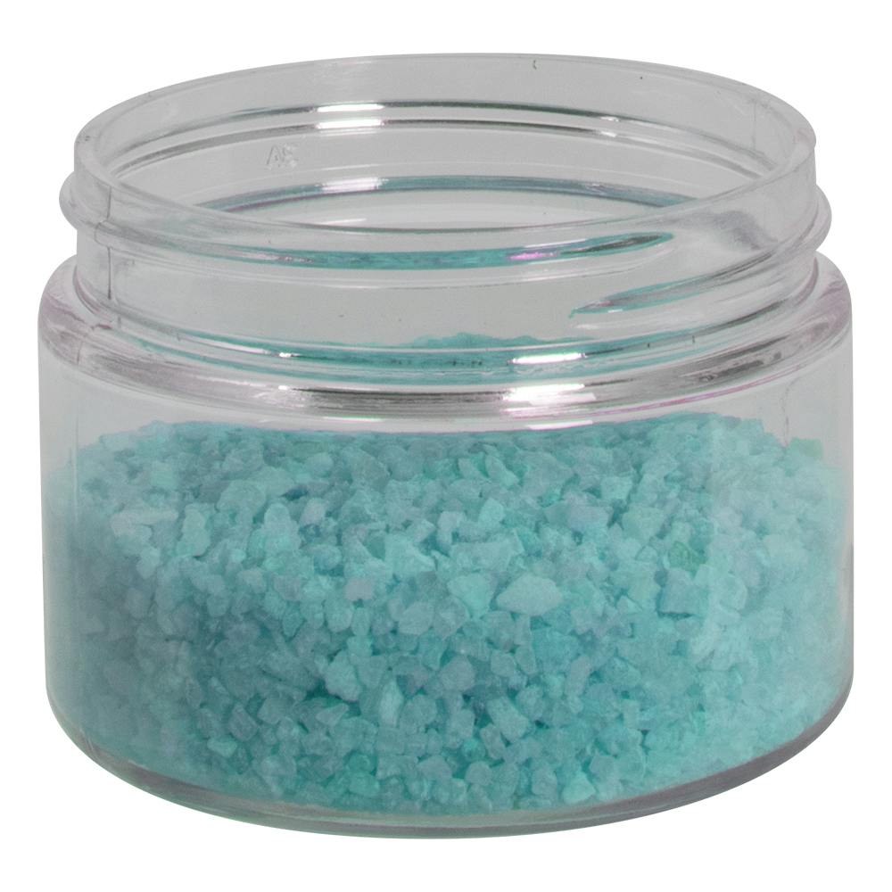 3 oz. Clear PET Straight-Sided Round Jar with 58/400 Neck (Cap Sold Separately)