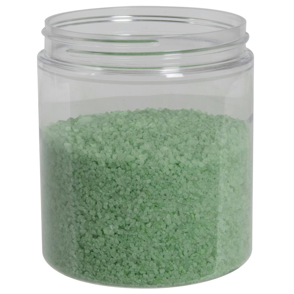 19 oz. Clear PET Straight-Sided Round Jar with 89/400 Neck (Cap Sold Separately)