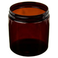 19 oz. Amber PET Straight-Sided Round Jar with 89/400 Neck (Cap Sold Separately)
