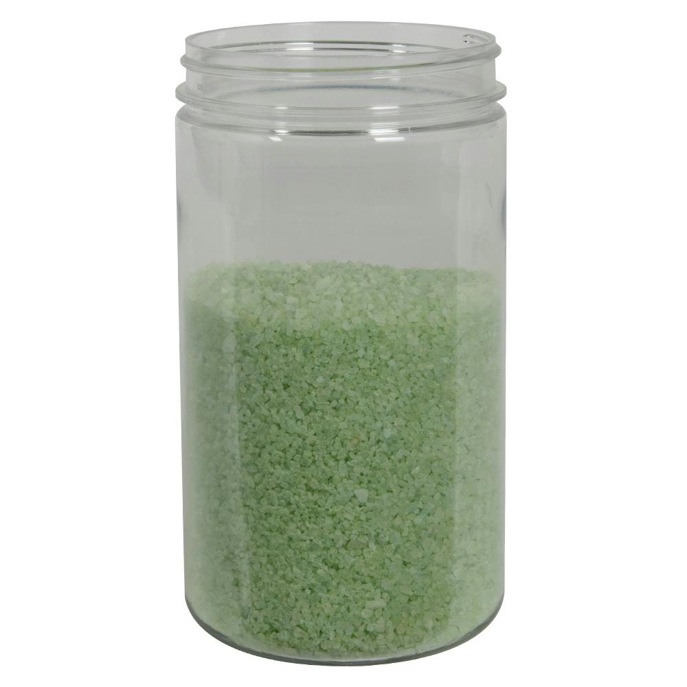 32 oz. Clear PET Straight-Sided Round Jar with 89/400 Neck (Cap Sold Separately)