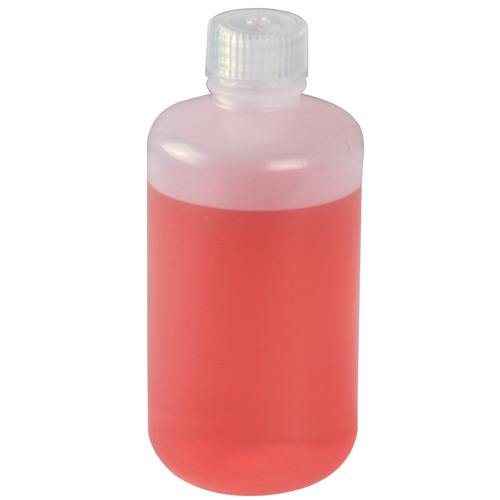 4 oz./125mL Nalgene™ Narrow Mouth HDPE Economy Bottles with 24mm Caps - Case of 72
