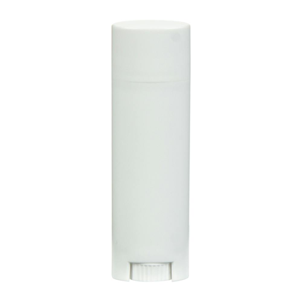 0.15 oz. White Oval Lip Balm Tube with Cap