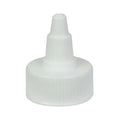 28/400 White Twist Open/Close Dispensing Cap with 0.115" Orifice