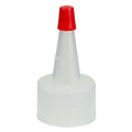 24/410 Natural Yorker Spout Dispensing Cap with Regular Red Tip