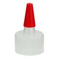 28/410 Natural Yorker Spout Dispensing Cap with Long Red Tip