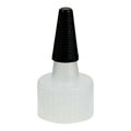 24/410 Natural Yorker Spout Dispensing Cap with Long Black Tip