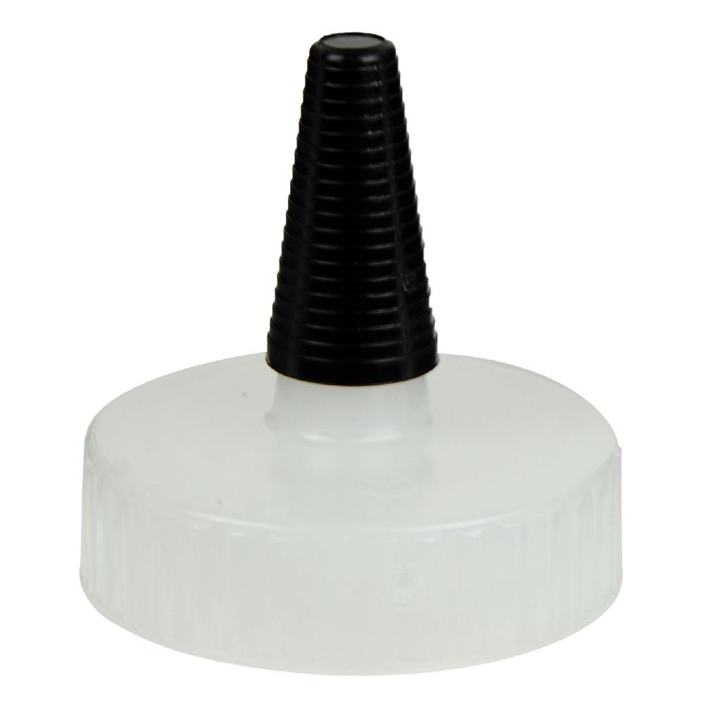 38/400 Natural Yorker Spout Dispensing Cap with Long Black Tip