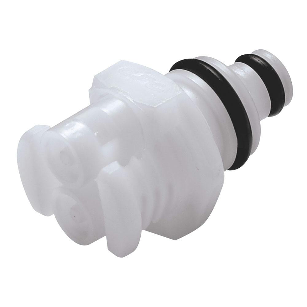 1/16" ID (1.6mm ID) Twin Tube™ In-Line Hose Barb Coupling Insert - Straight Thru (Body Sold Separately)