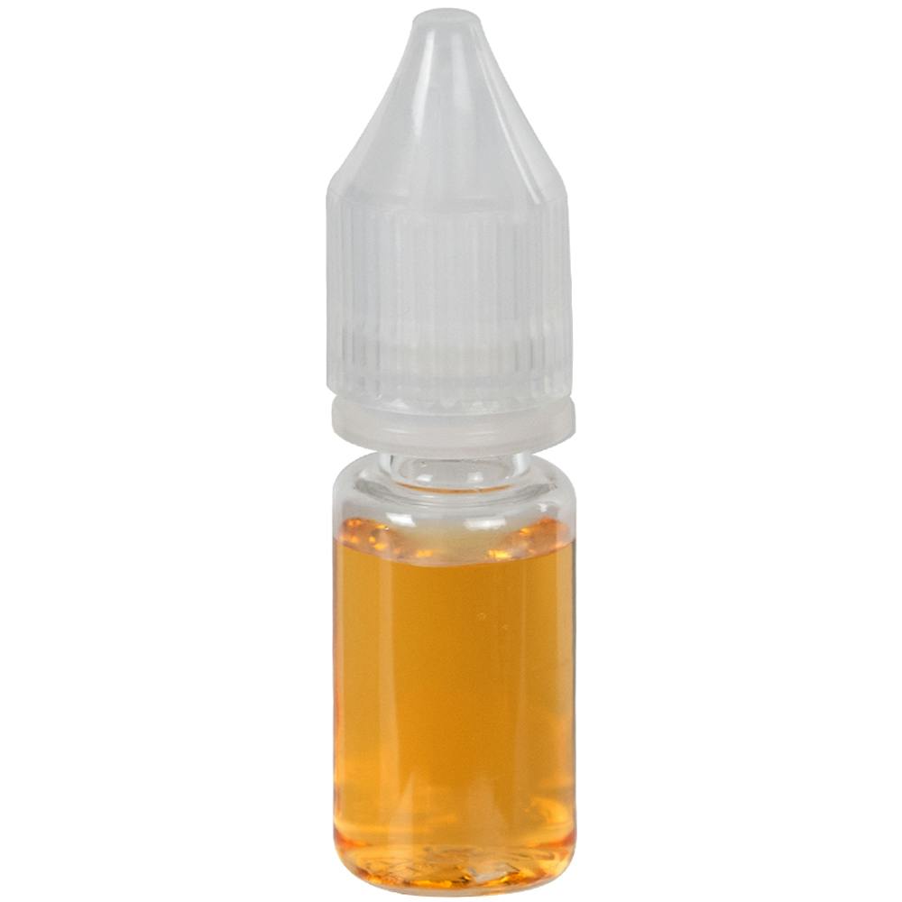 10mL Clear PET Unicorn Bottle with Natural Polypropylene Child-Resistant Cap (CRC) & Tamper-Evident (TE) Cap