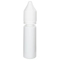 16.5mL Opaque White PET Unicorn Bottle with White Polypropylene Child-Resistant Cap (CRC) & Tamper-Evident (TE) Cap