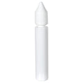 30mL Opaque White PET Unicorn Bottle with White Polypropylene Child-Resistant Cap (CRC) & Tamper-Evident (TE) Cap