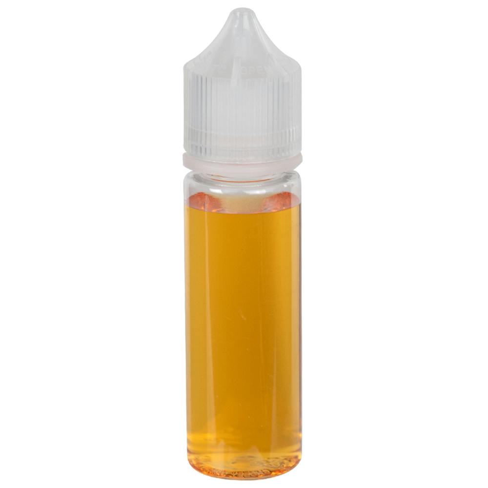 50mL Clear PET Unicorn Bottle with Natural Polypropylene Child-Resistant Cap (CRC) & Tamper-Evident (TE) Cap