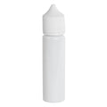 60mL Opaque White PET Unicorn Bottle with White Polypropylene Child-Resistant Cap (CRC) & Tamper-Evident (TE) Cap