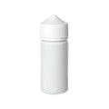 100mL Opaque White PET Unicorn Bottle with White Polypropylene Child-Resistant Cap (CRC) & Tamper-Evident (TE) Cap