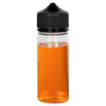 120mL Clear PET Unicorn Bottle with Black Polypropylene Child-Resistant Cap (CRC) & Tamper-Evident (TE) Cap