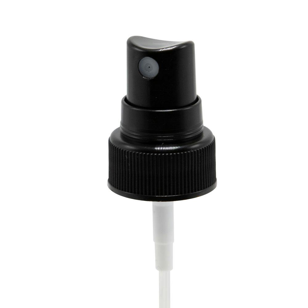 22/400 Black Ribbed Finger Sprayer - 4-5/16" Dip Tube & 0.16mL Output