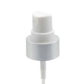 22/400 Brushed Aluminum/White Smooth Finger Sprayer - 4-5/16" Dip Tube & 0.16mL Output