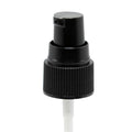 20/400 Black Ribbed Treatment Pump - 3-9/16" Dip Tube & 130mcl Output