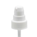 22/400 White Ribbed Treatment Pump - 4-3/16" Dip Tube & 180mcl Output