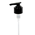 28/410 Black Smooth Lotion Pump with 8" Dip Tube