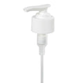 28/410 White Ribbed Lotion Pump with 5-15/16" Dip Tube