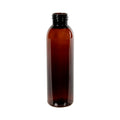 4 oz. Light Amber PET Cosmo Round Bottle with 24/410 Neck (Cap Sold Separately)