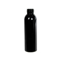 4 oz. Black PET Cosmo Round Bottle with 24/410 Neck (Cap Sold Separately)