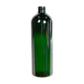 16 oz. Dark Green PET Cosmo Round Bottle with 24/410 Neck (Cap Sold Separately)
