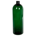 32 oz. Dark Green PET Cosmo Round Bottle with 28/410 Neck (Cap Sold Separately)
