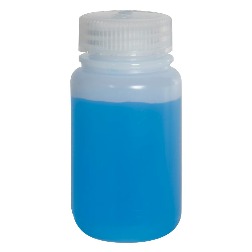 4 oz./125mL Nalgene™ Lab Quality Wide Mouth HDPE Bottle with 38mm Cap