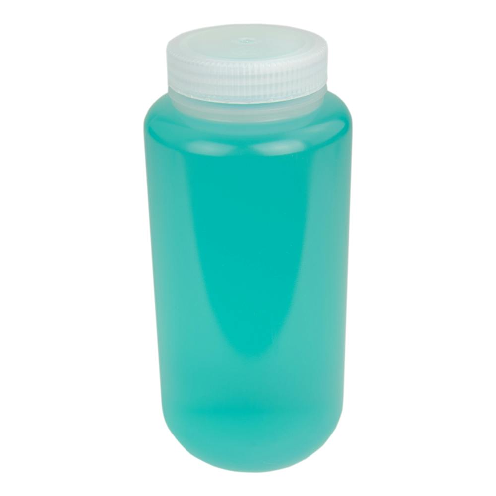 32 oz./1000mL Nalgene™ Wide Mouth Polypropylene Economy Bottle with 63mm Cap