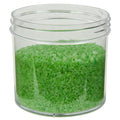 12 oz. Clear Polystyrene Straight-Sided Round Jar with 89/400 Neck (Cap Sold Separately)