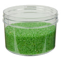 24 oz. Clear Polystyrene Straight-Sided Round Jar with 120/400 Neck (Cap Sold Separately)