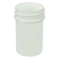 3/4 oz. White Polypropylene Straight-Sided Round Jar with 33/400 Neck (Cap Sold Separately)