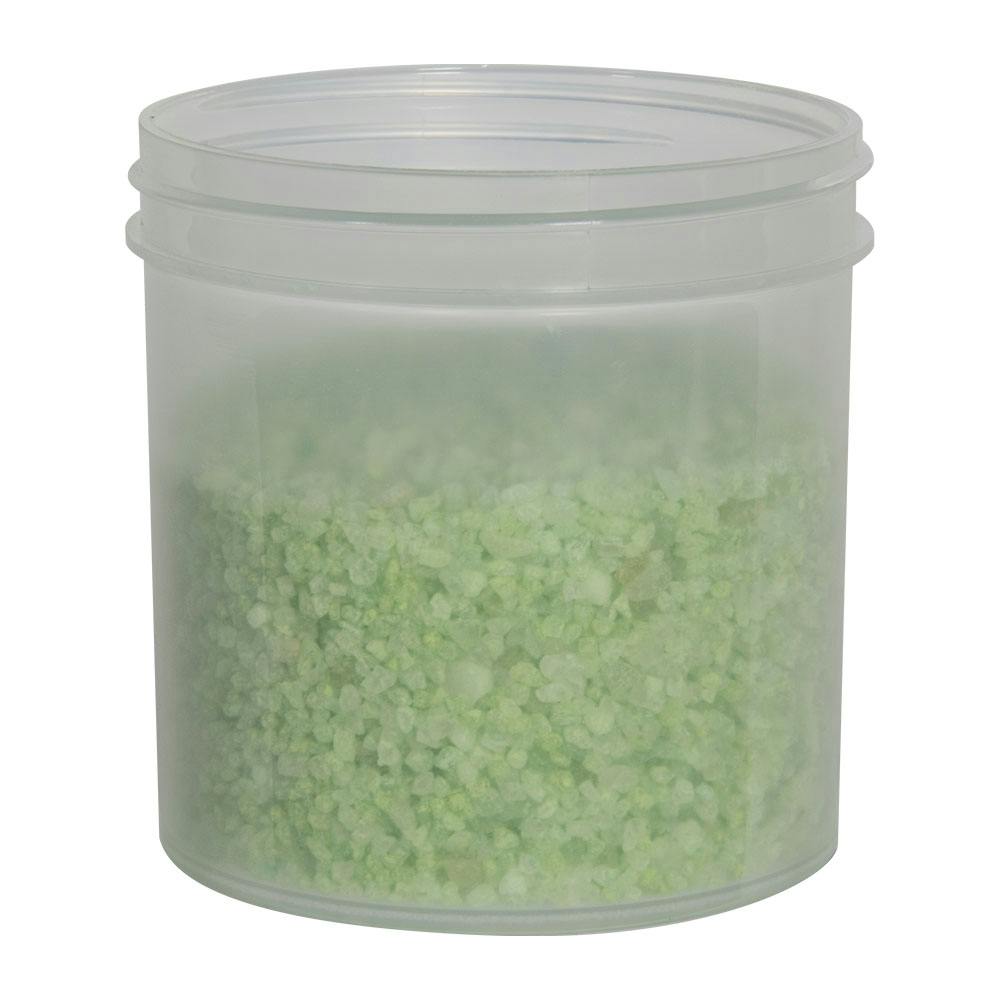 6 oz. Natural Polypropylene Straight-Sided Round Jar with 70/400 Neck (Cap Sold Separately)