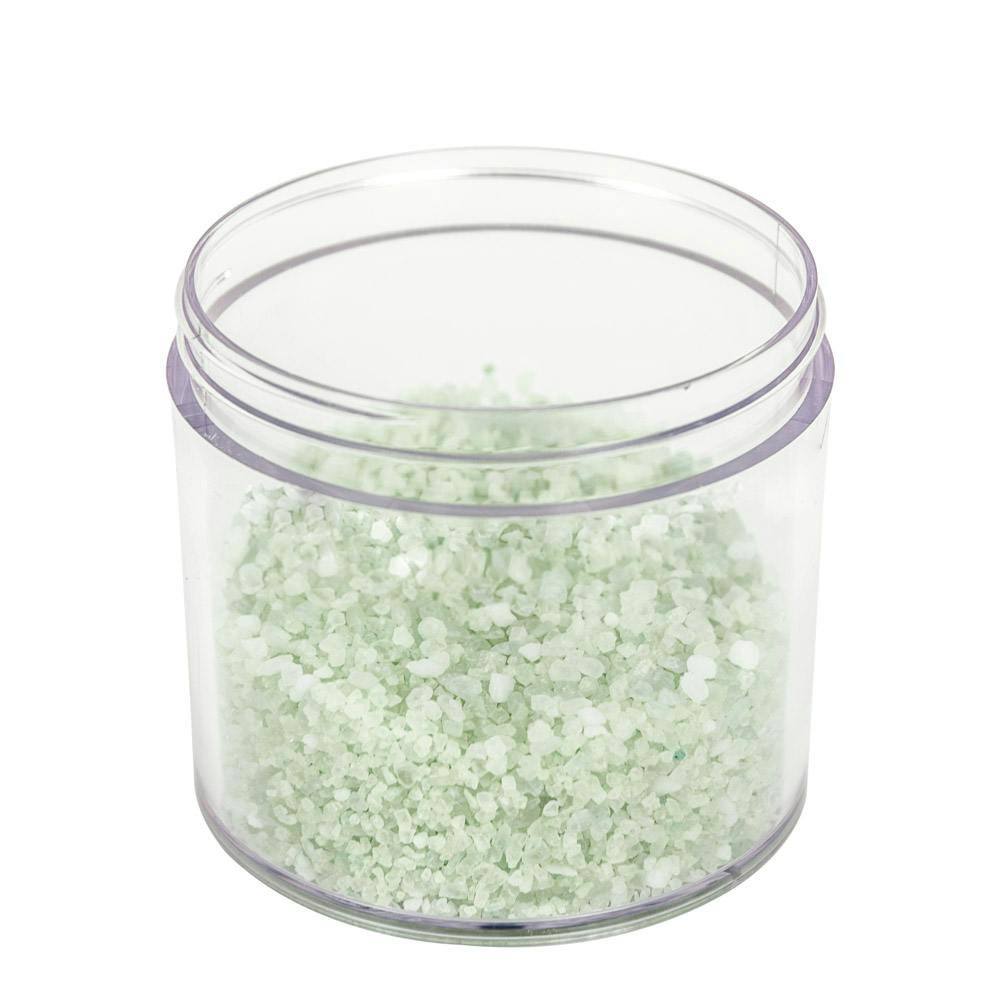 12 oz. Clear Polystyrene Straight-Sided Thick-Walled Round Jar with 89/400 Neck (Cap Sold Separately)