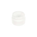 1/8 oz. White Polypropylene Straight-Sided Thick-Walled Round Jar with 33/400 Neck (Cap Sold Separately)