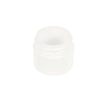 1/4 oz. White Polypropylene Straight-Sided Thick-Walled Round Jar with 33/400 Neck (Cap Sold Separately)