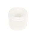 2 oz. White Polypropylene Straight-Sided Thick-Walled Round Jar with 58/400 Neck (Cap Sold Separately)