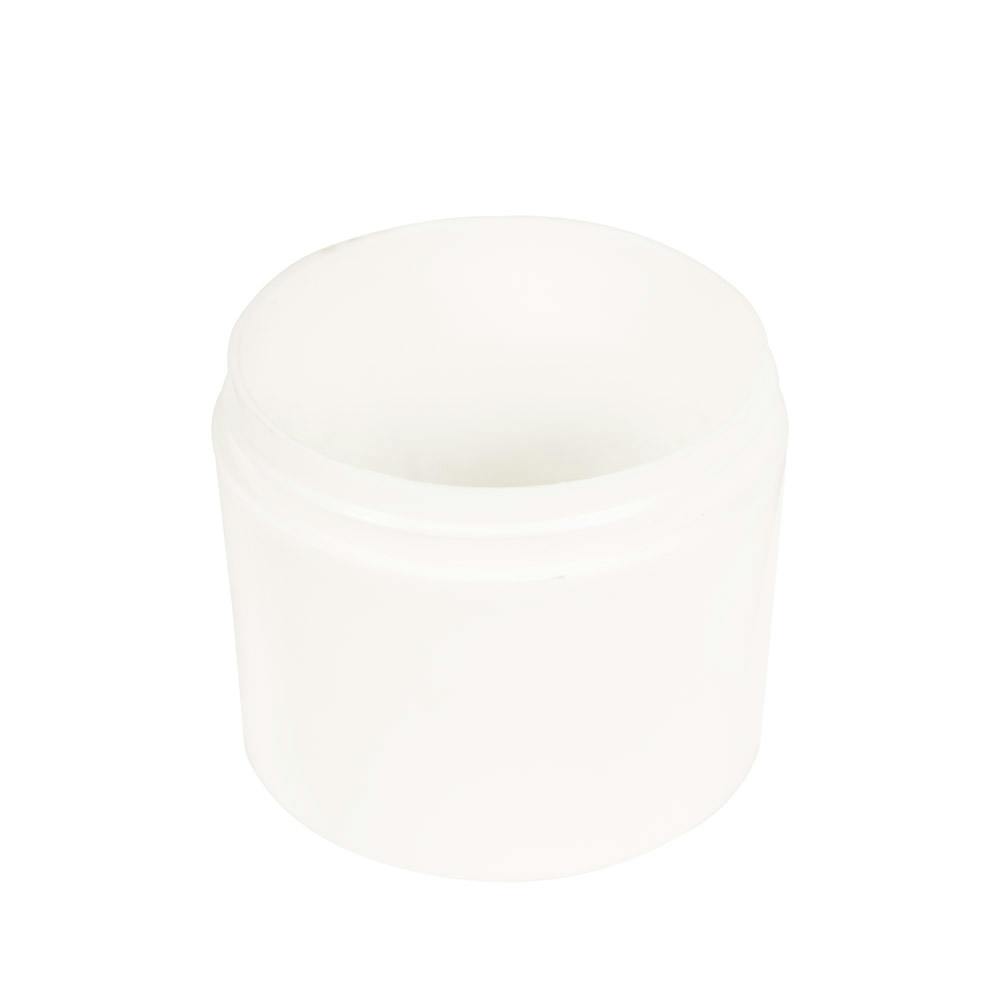4 oz. White Polypropylene Straight-Sided Thick-Walled Round Jar with 70/400 Neck (Cap Sold Separately)