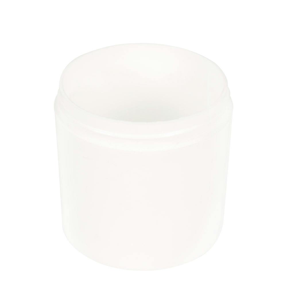 6 oz. White Polypropylene Straight-Sided Thick-Walled Round Jar with 70/400 Neck (Cap Sold Separately)