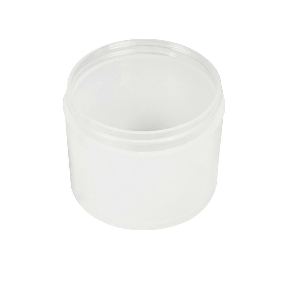 4 oz. Natural Polypropylene Straight-Sided Thick-Walled Round Jar with 70/400 Neck (Cap Sold Separately)