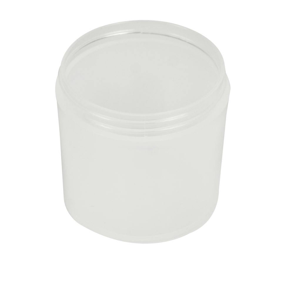 6 oz. Natural Polypropylene Straight-Sided Thick-Walled Round Jar with 70/400 Neck (Cap Sold Separately)