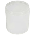 16 oz. Natural Polypropylene Straight-Sided Thick-Walled Round Jar with 89/400 Neck (Cap Sold Separately)