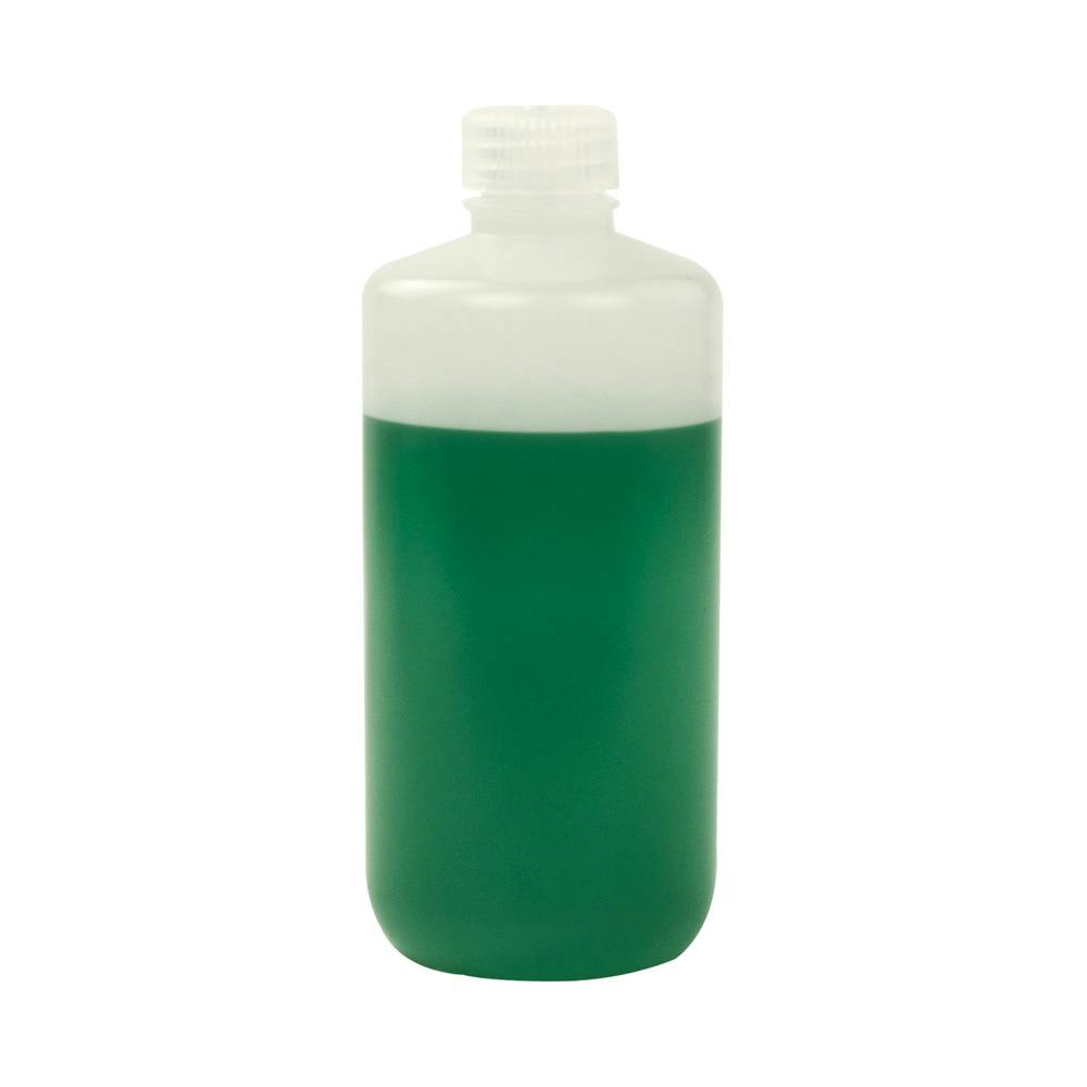 16 oz./500mL Nalgene™ Narrow Mouth HDPE Economy Bottle with 28mm Cap