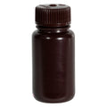 2 oz./60mL Nalgene™ Amber HDPE Wide Mouth Economy Bottle with 28mm Cap