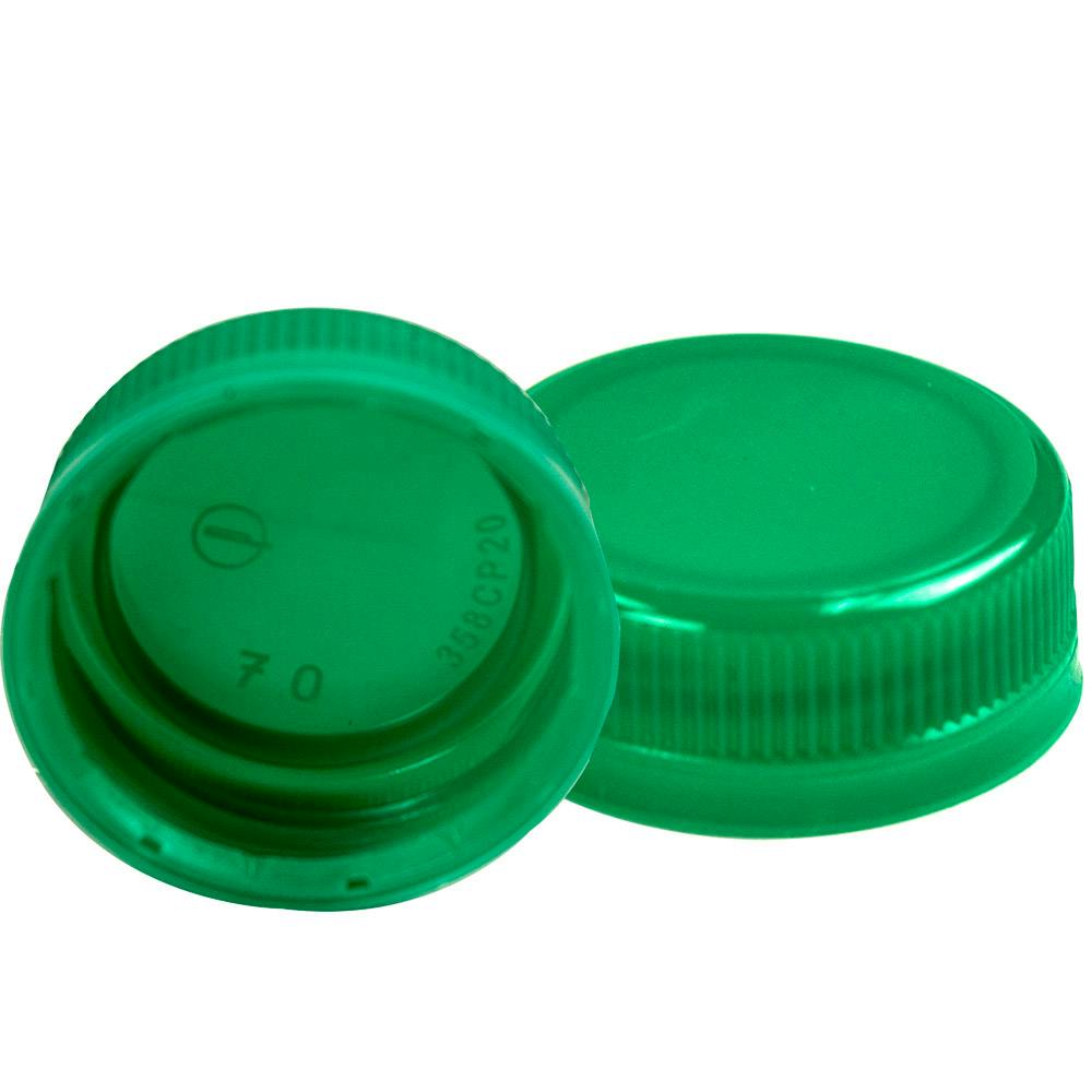 38mm DBJ Green HDPE Tamper Evident Screw Cap